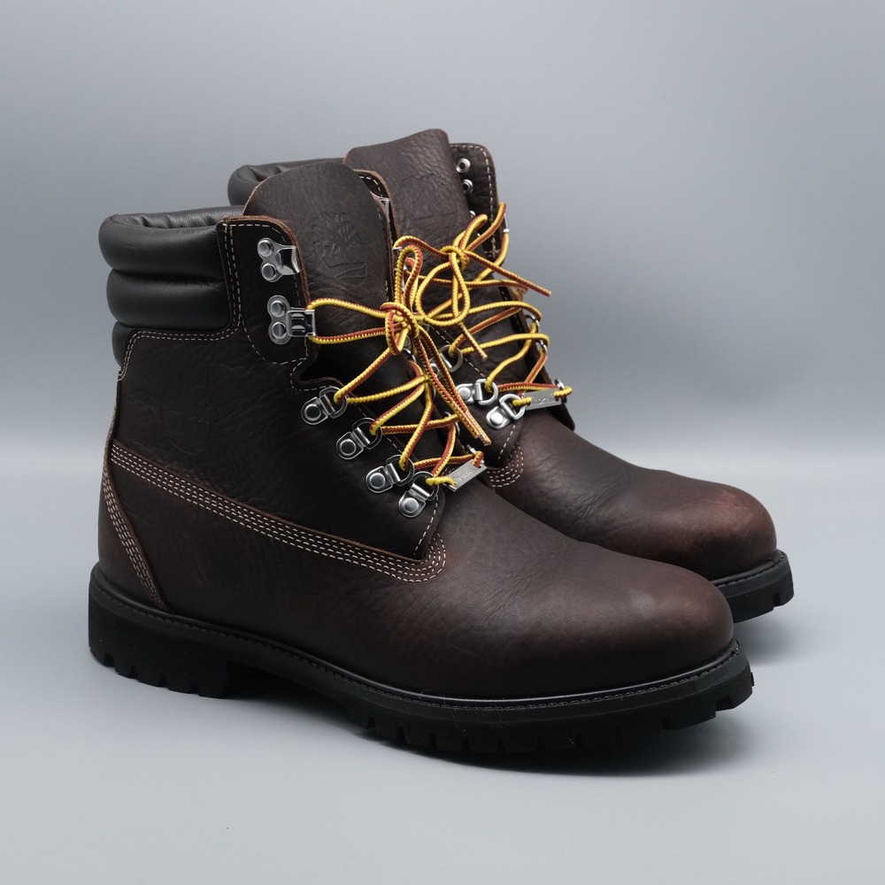 Timberland 6 Inch Waterproof Leather Boots 640 Below Dark Brown Men's Size 10